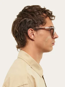 Rectangular frame sunglasses - Men