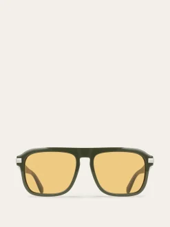 Rectangular frame sunglasses - Men