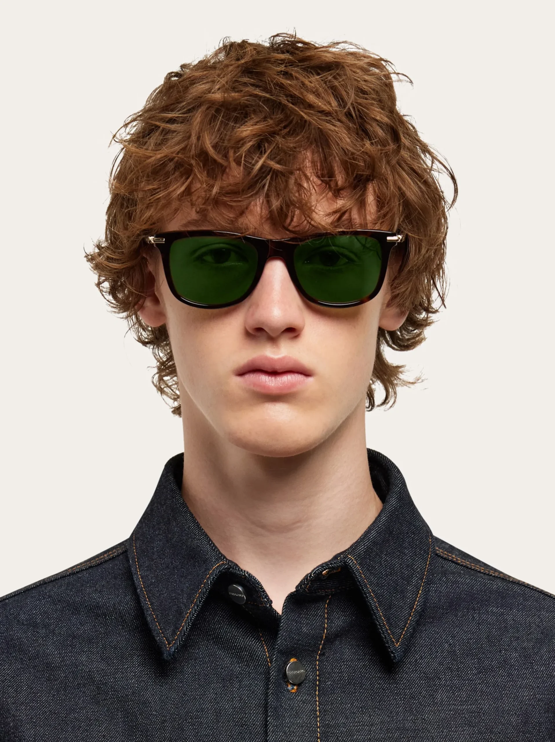 Rectangular frame sunglasses - Men