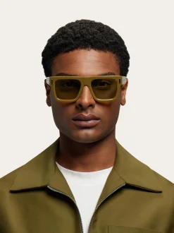 Rectangular frame sunglasses - Men