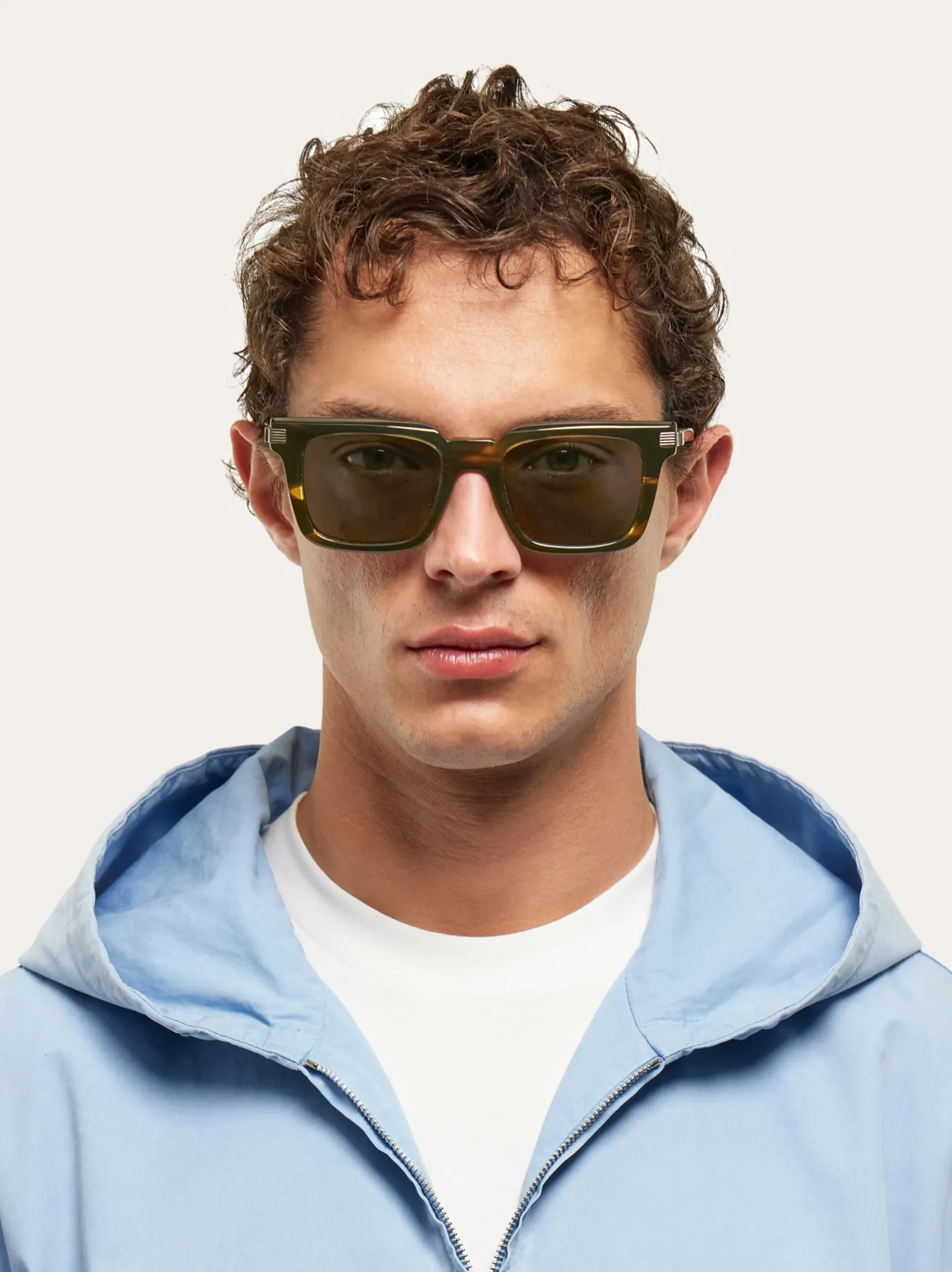 Rectangular frame sunglasses - Men