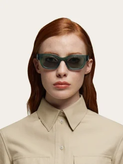 Rectangular frame sunglasses - Women