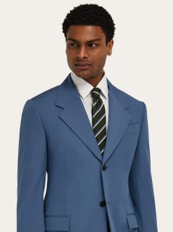Regimental jacquard silk tie - Men