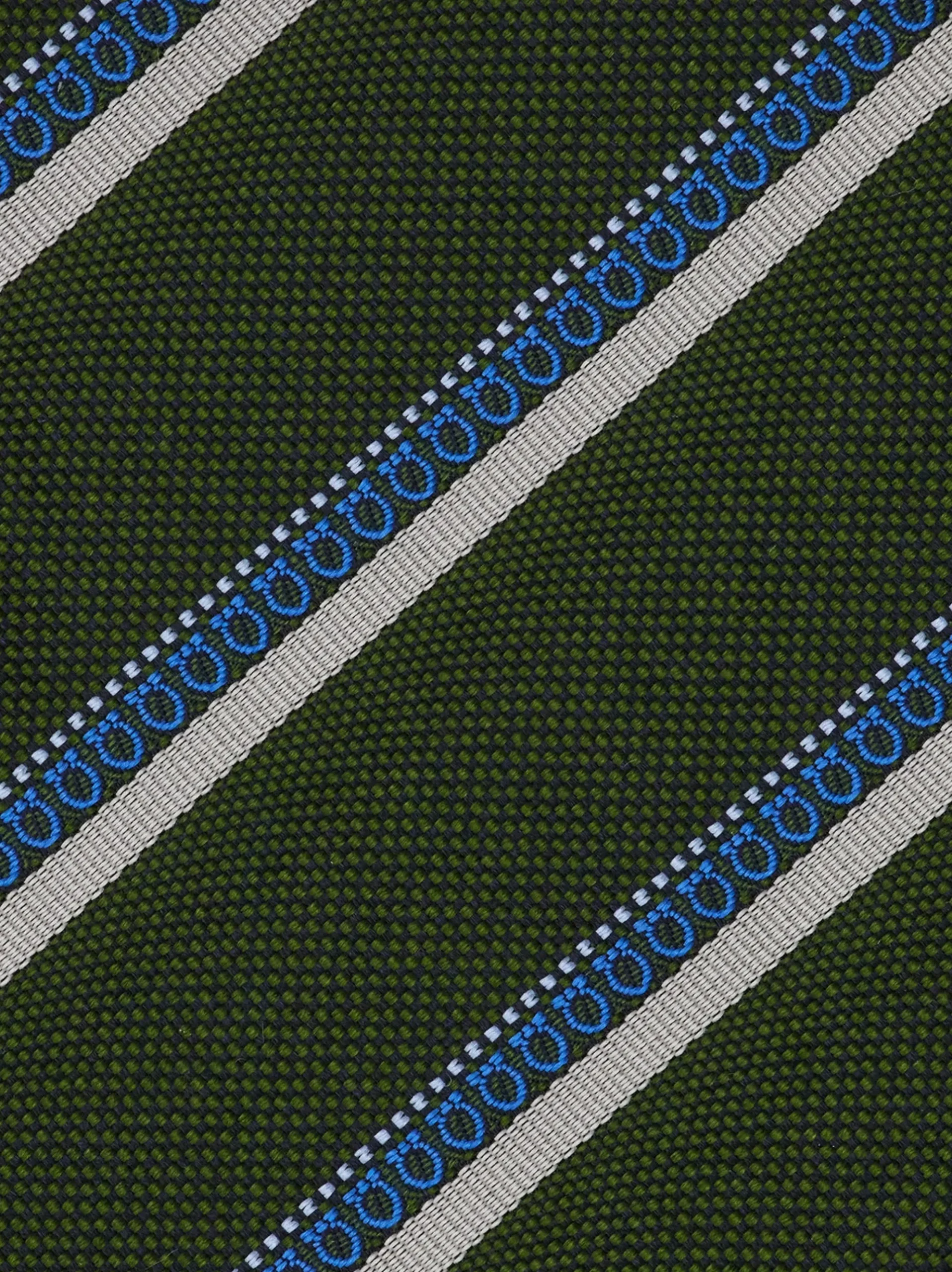 Regimental jacquard silk tie - Men