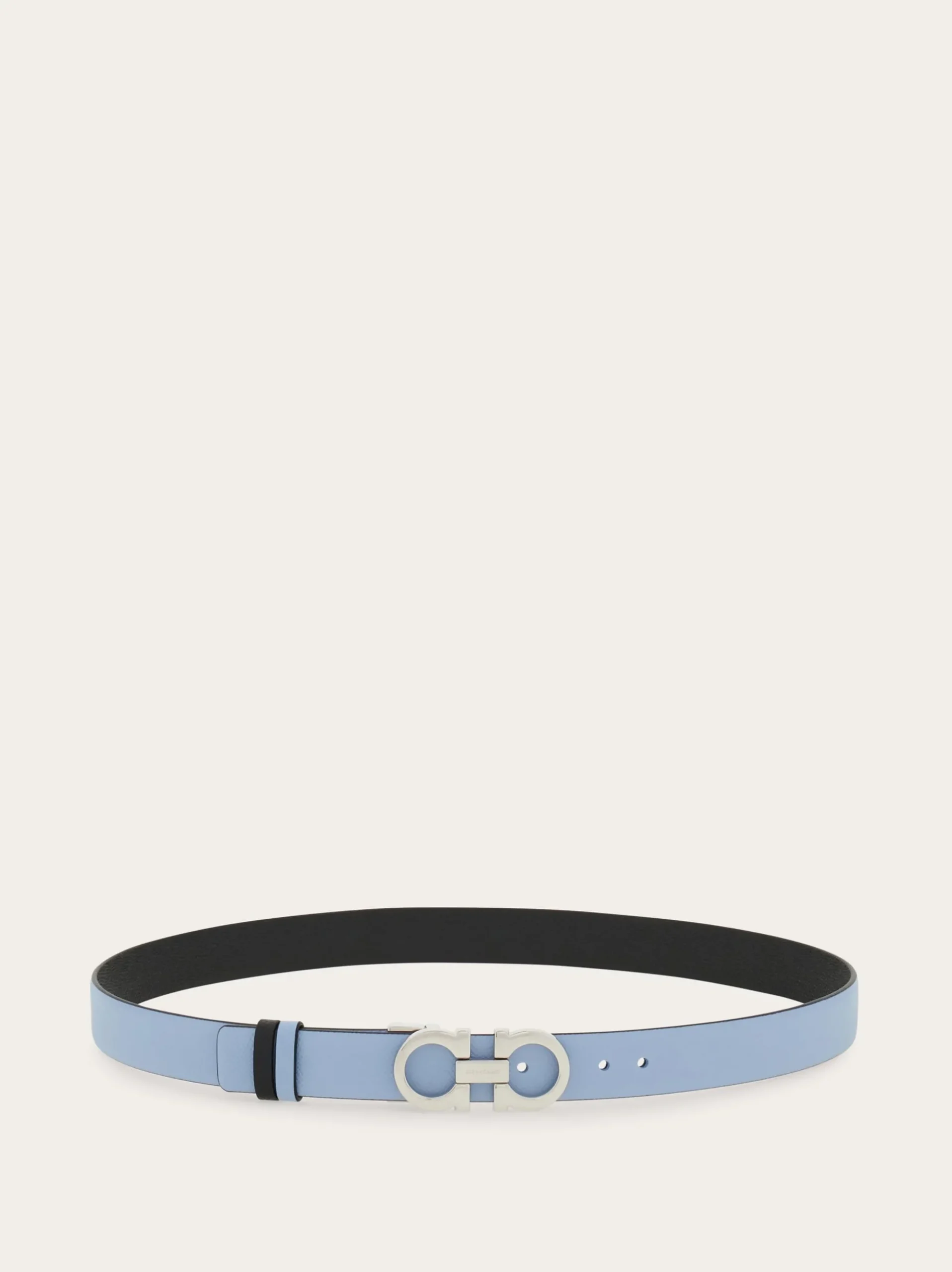 Reversible and adjustable Gancini belt - Women