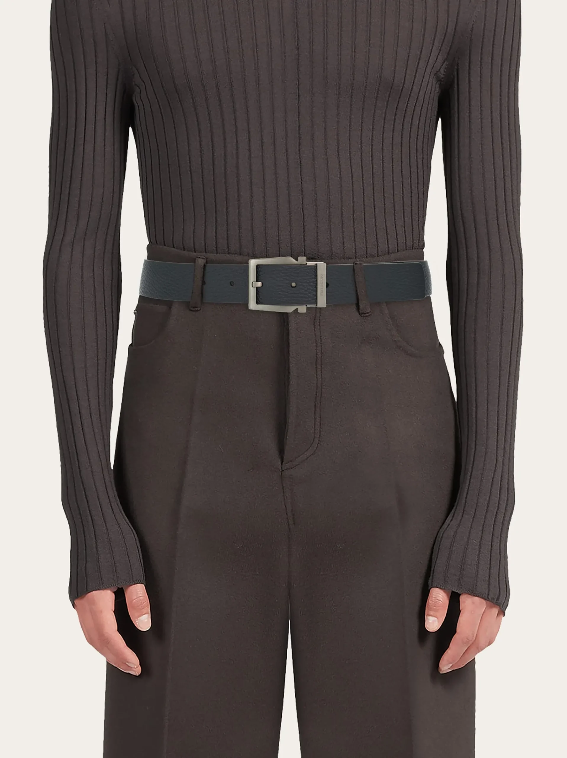 Reversible and adjustable belt - Men