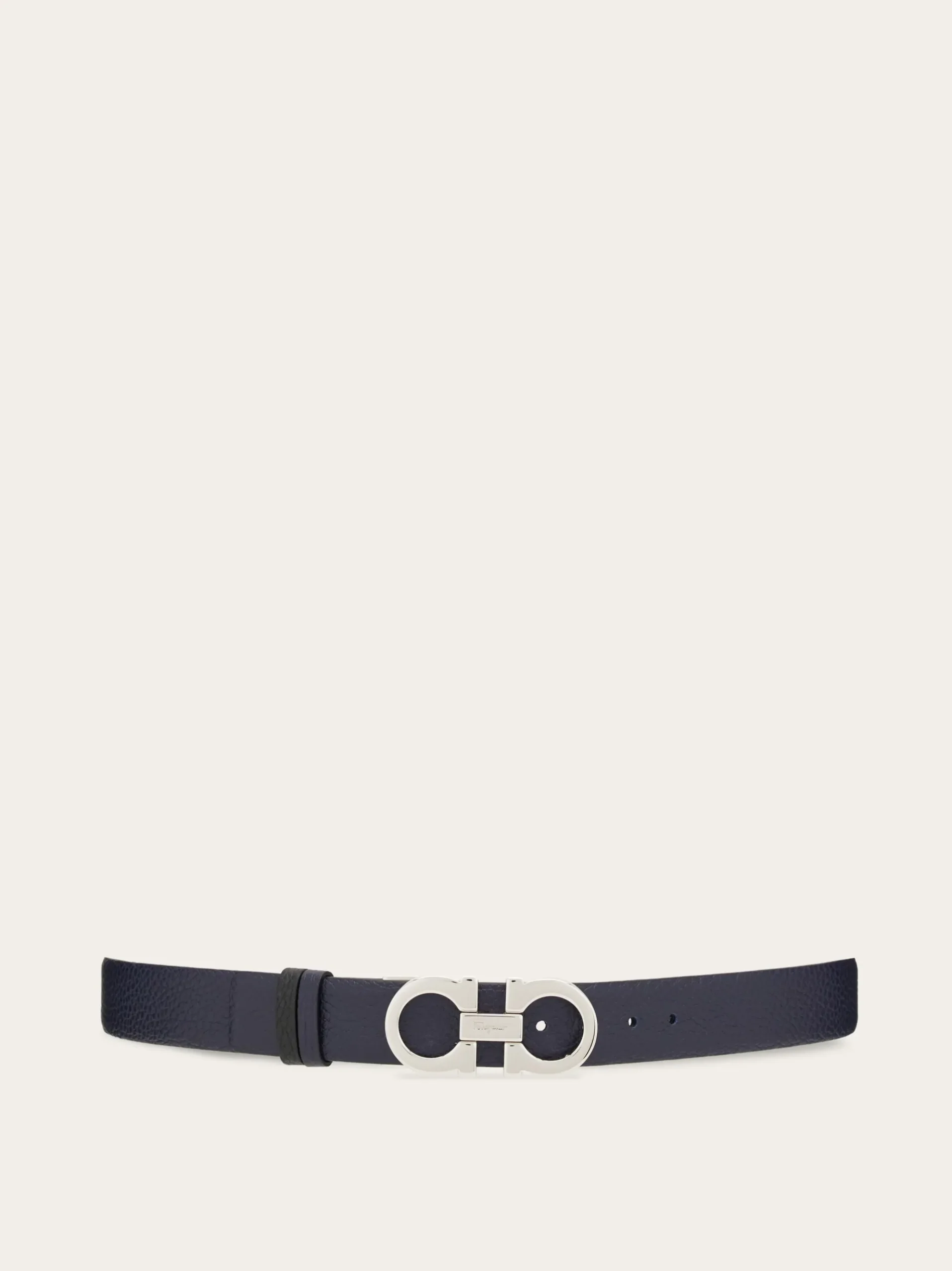 Reversible and adjustable Gancini belt - Women