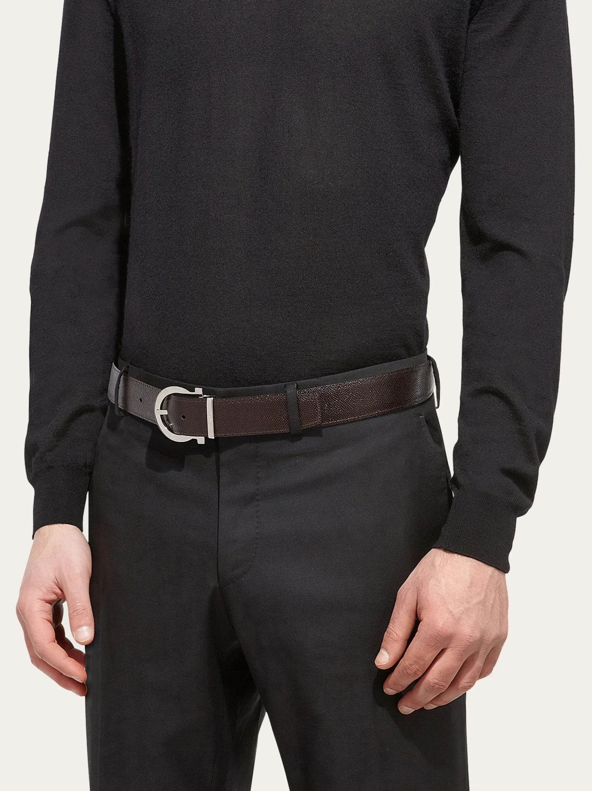 Reversible and adjustable belt - Men