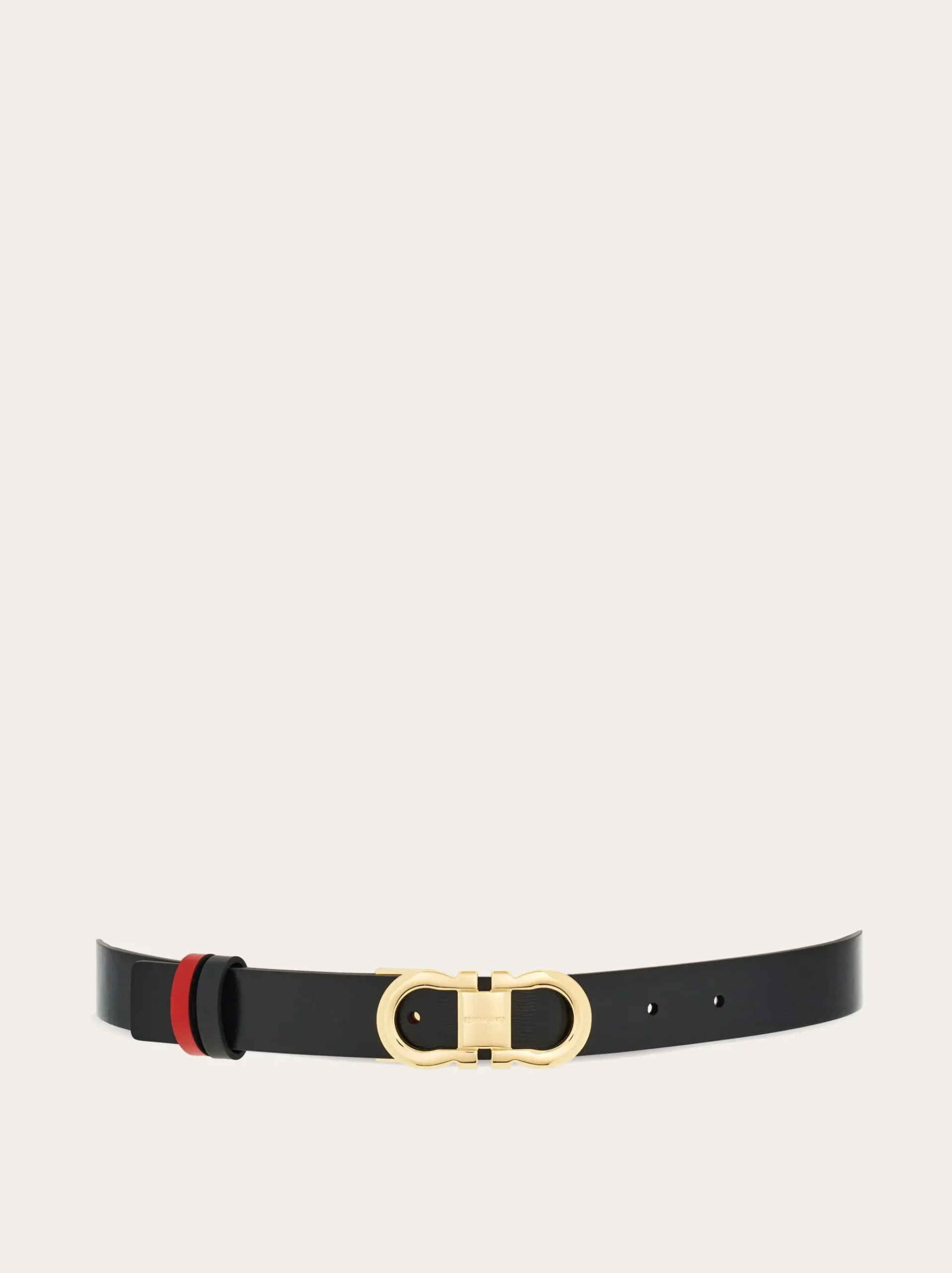 Reversible and adjustable Gancini belt - Women