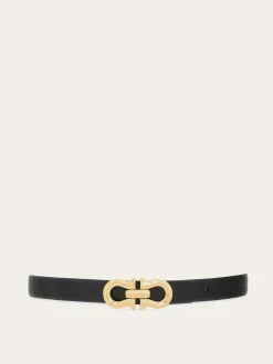 Reversible Gancini belt - Women