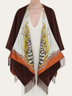 Reversible hood with Rooster print - Women