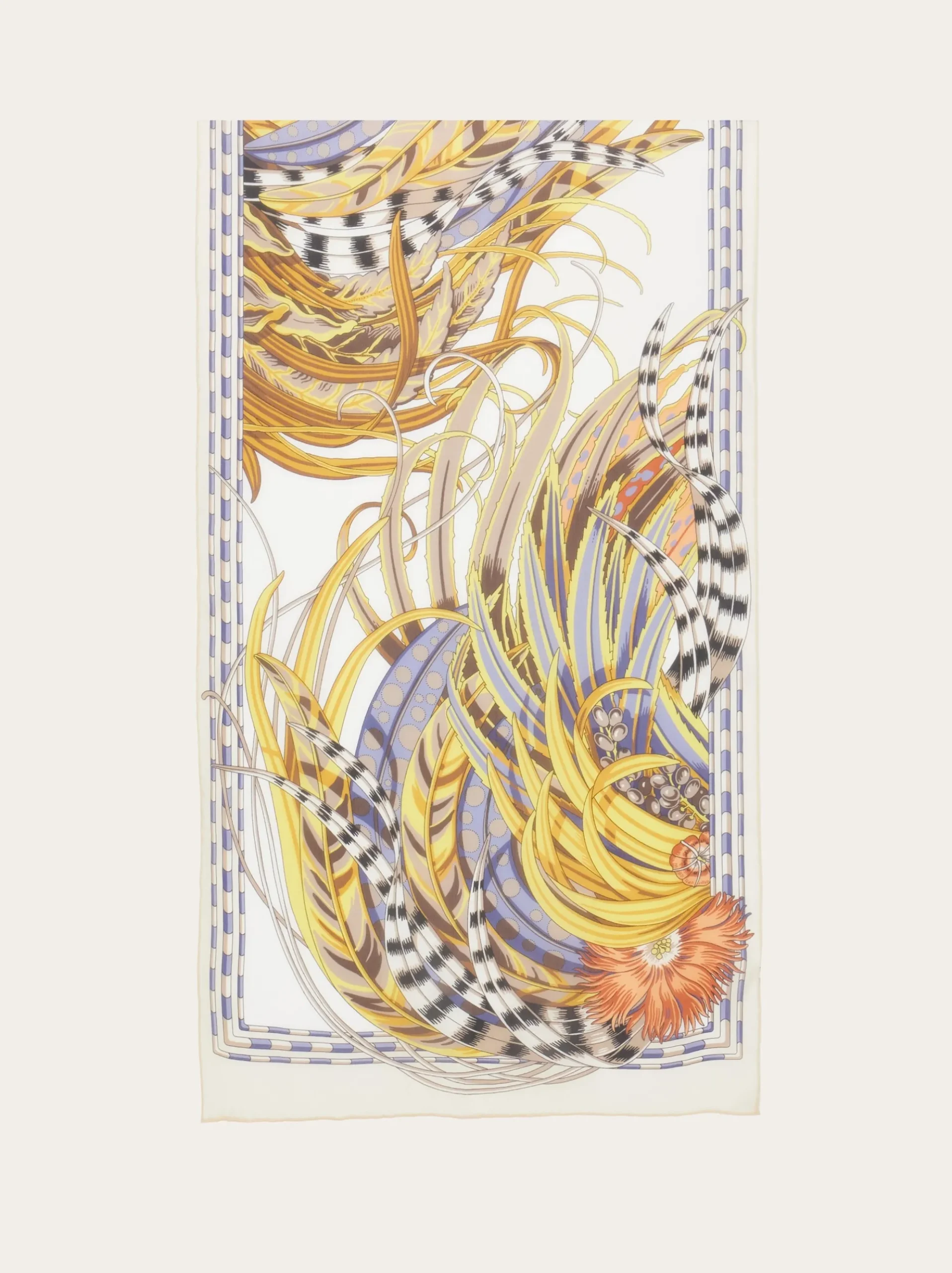 Rooster print silk scarf - Women