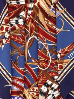 Rooster print silk scarf - Women