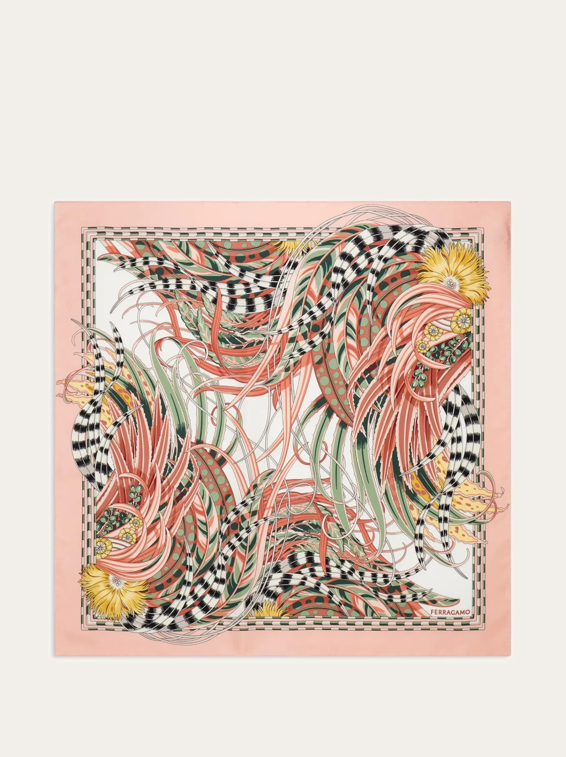 Rooster print silk scarf - Women