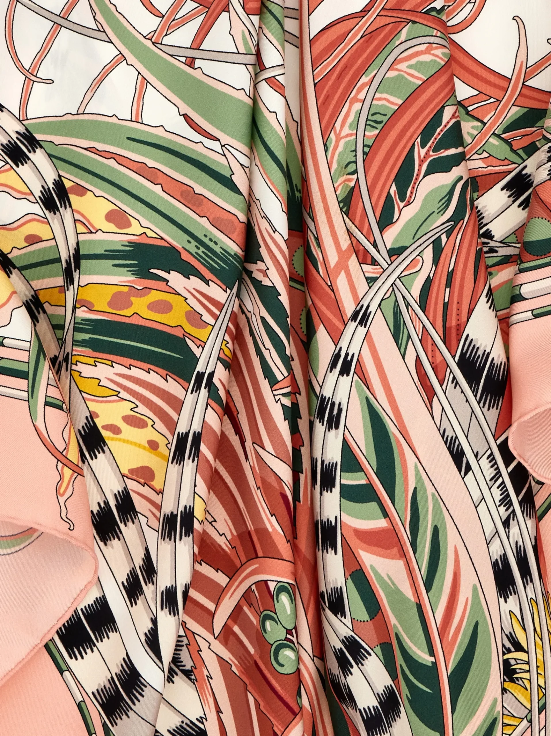 Rooster print silk scarf - Women
