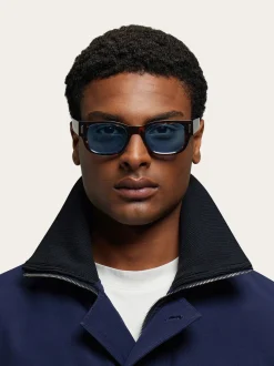 Round frame sunglasses - Men