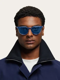 Round frame sunglasses - Men
