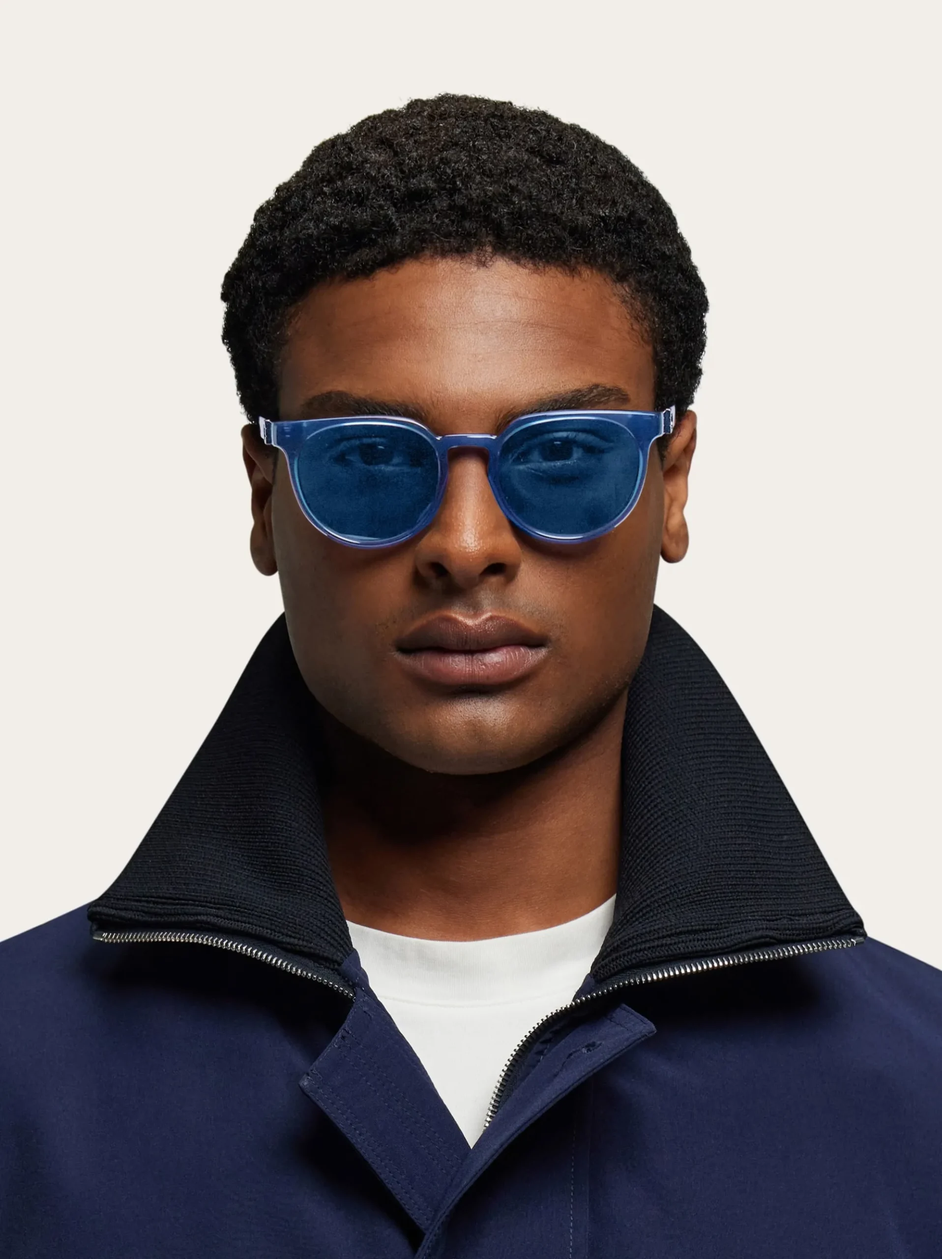 Round frame sunglasses - Men
