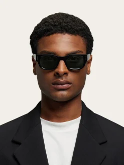 Round frame sunglasses - Men