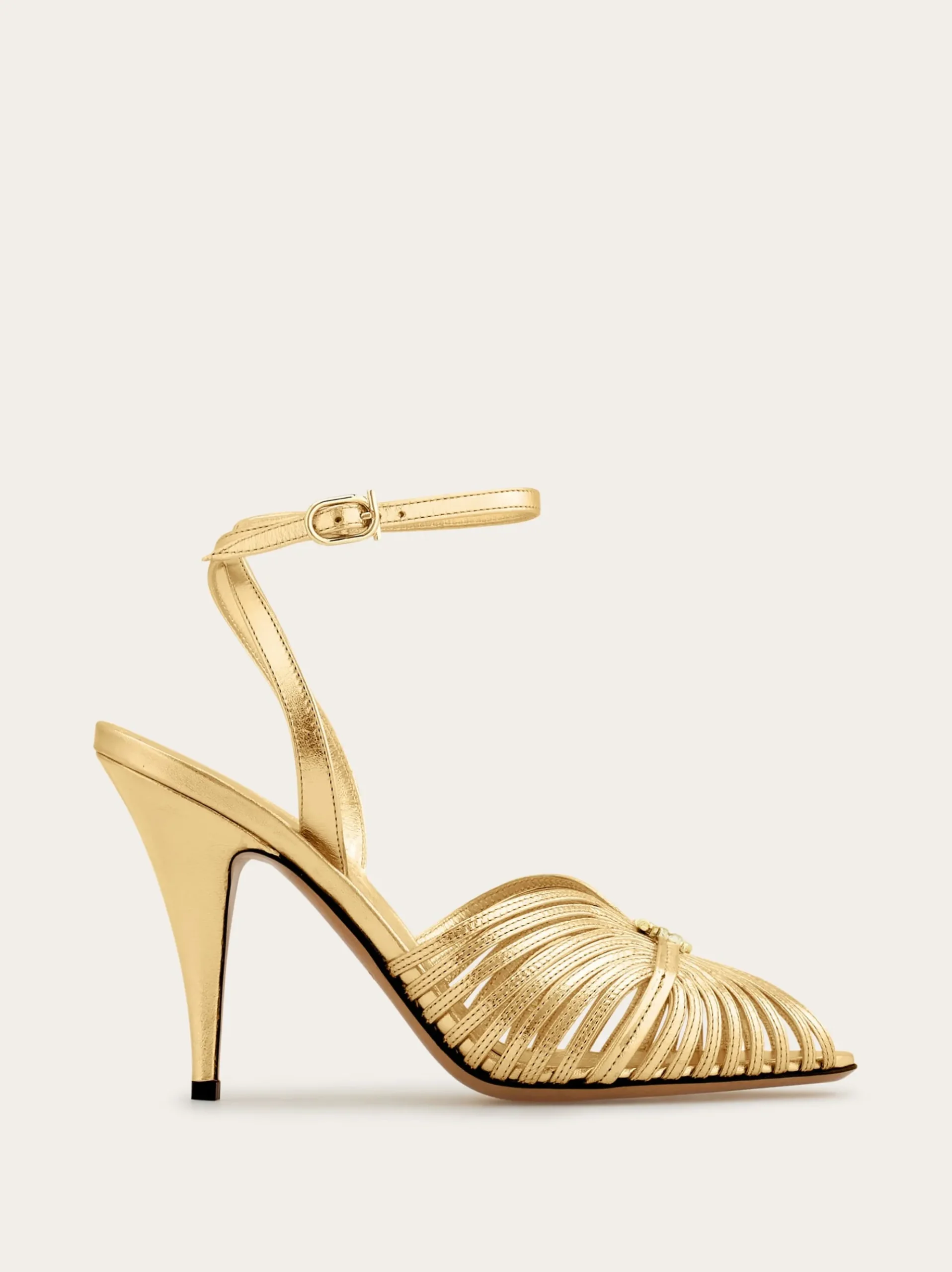 Sandal with Gancini element - Women