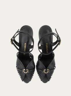 Sandal with Gancini element - Women