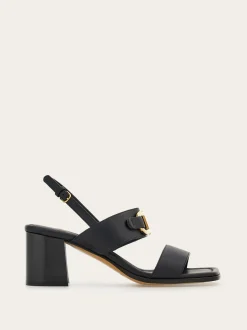 Sandal with Gancini ornament - Women