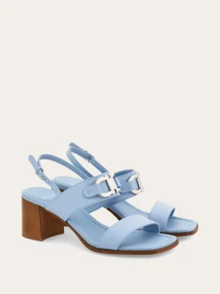 Sandal with Gancini ornament - Women