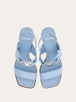 Sandal with Gancini ornament - Women