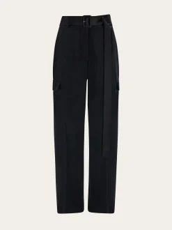 Satin cargo trouser - Women
