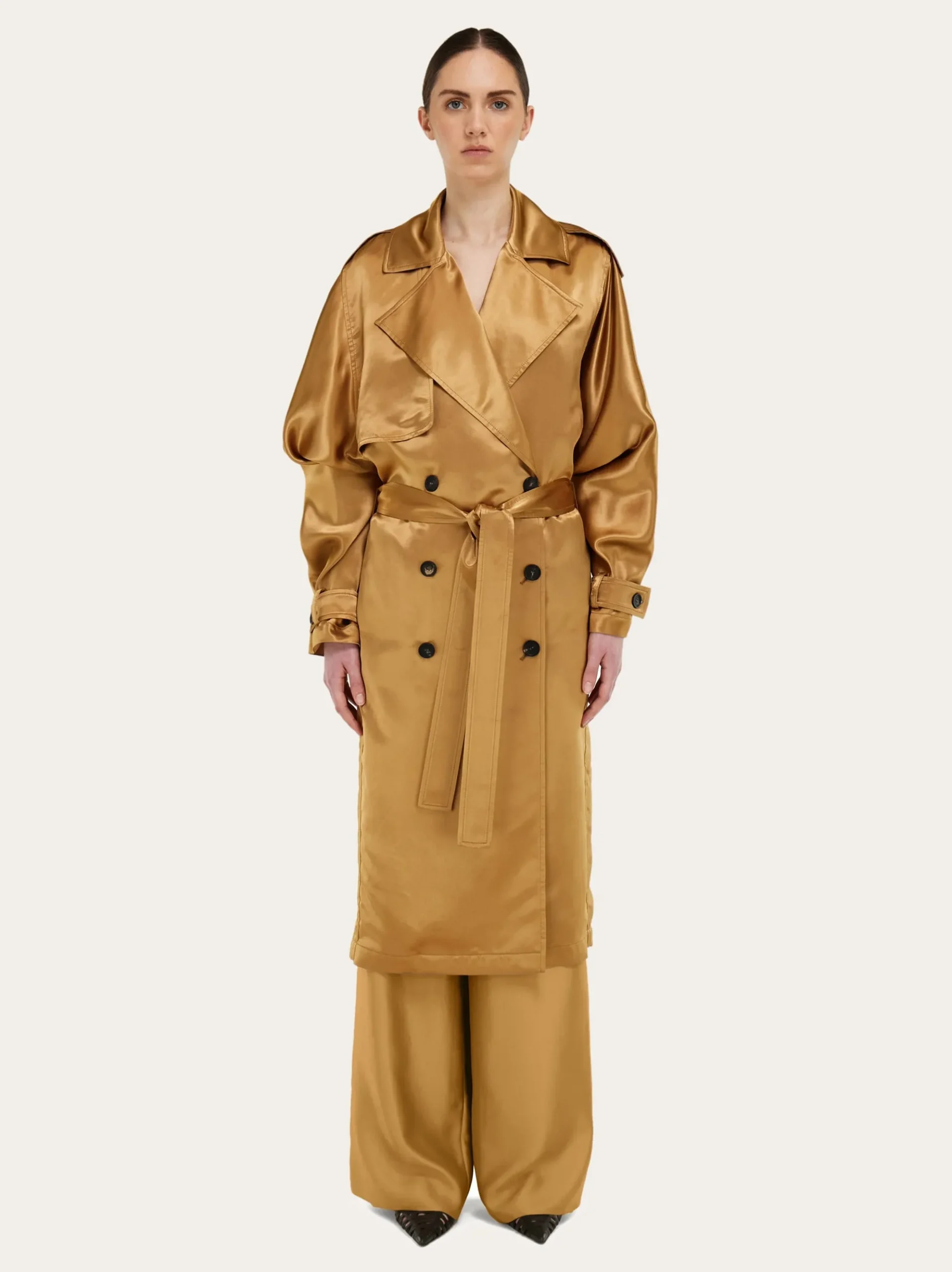 Satin trench - Women