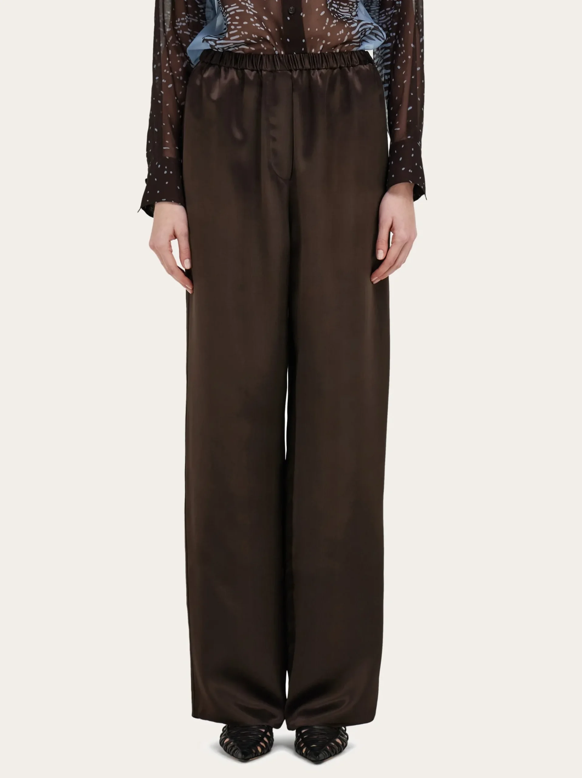 Satin trouser - Women