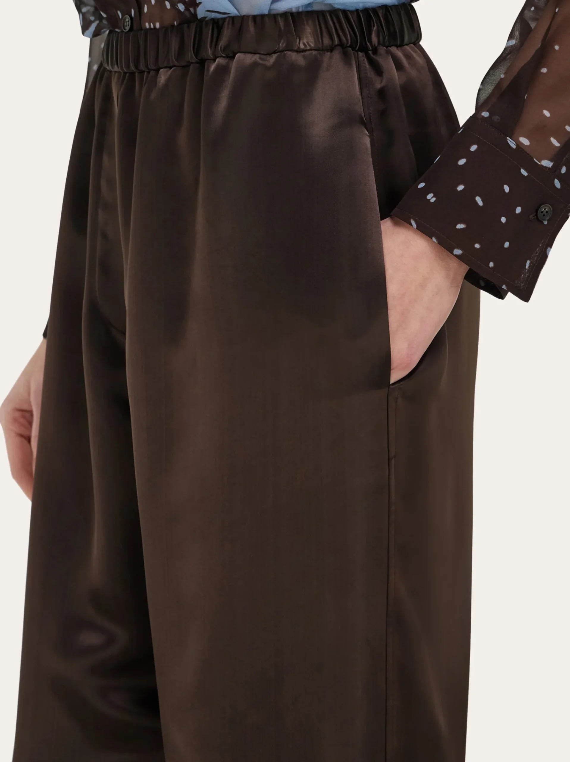 Satin trouser - Women