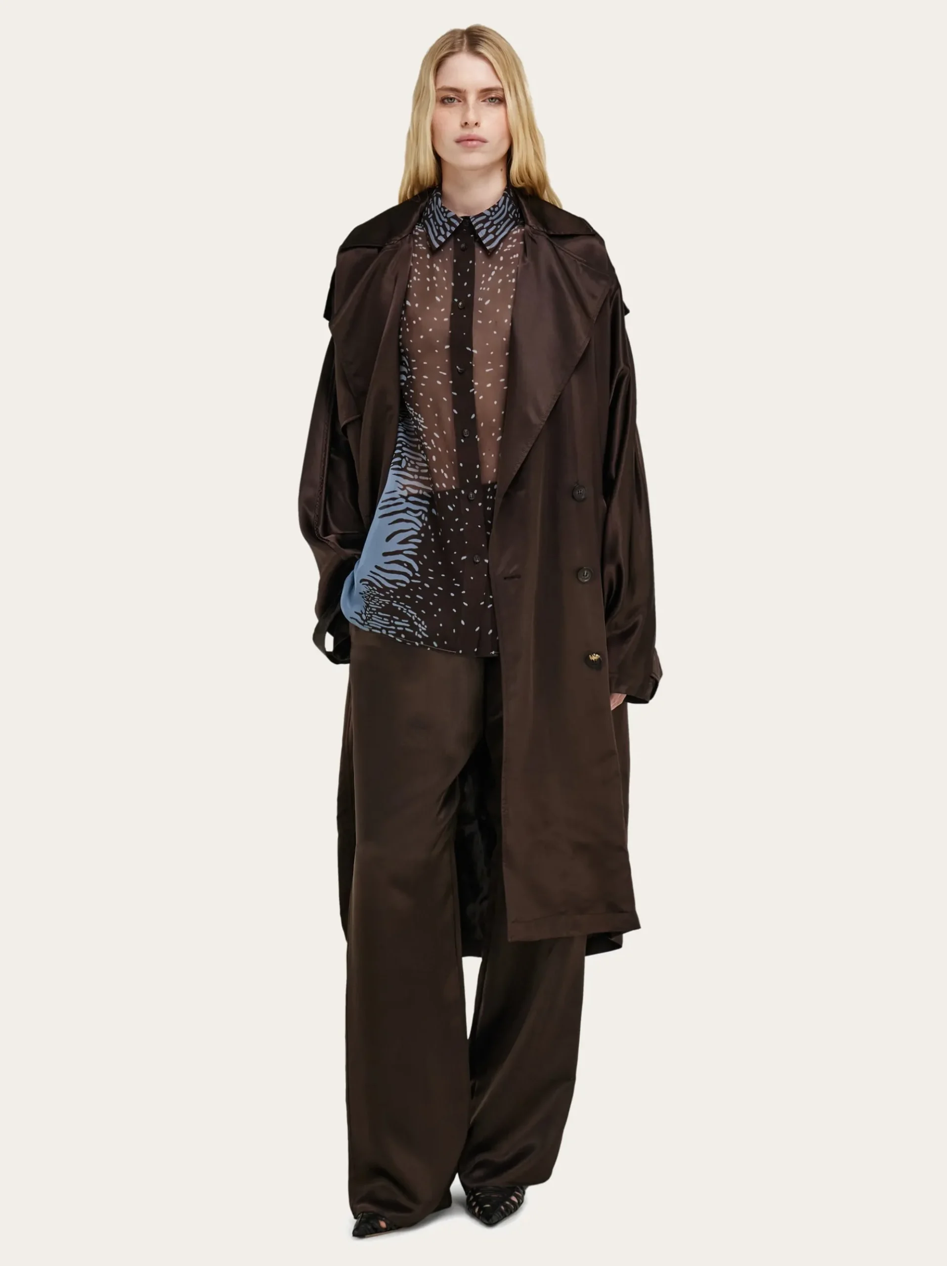 Satin trouser - Women
