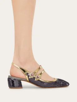 Sequin embellished slingback - Women