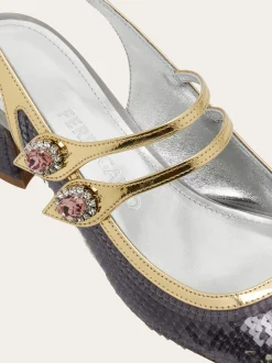 Sequin embellished slingback - Women