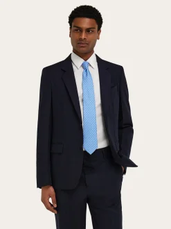 Shark print silk tie - Men