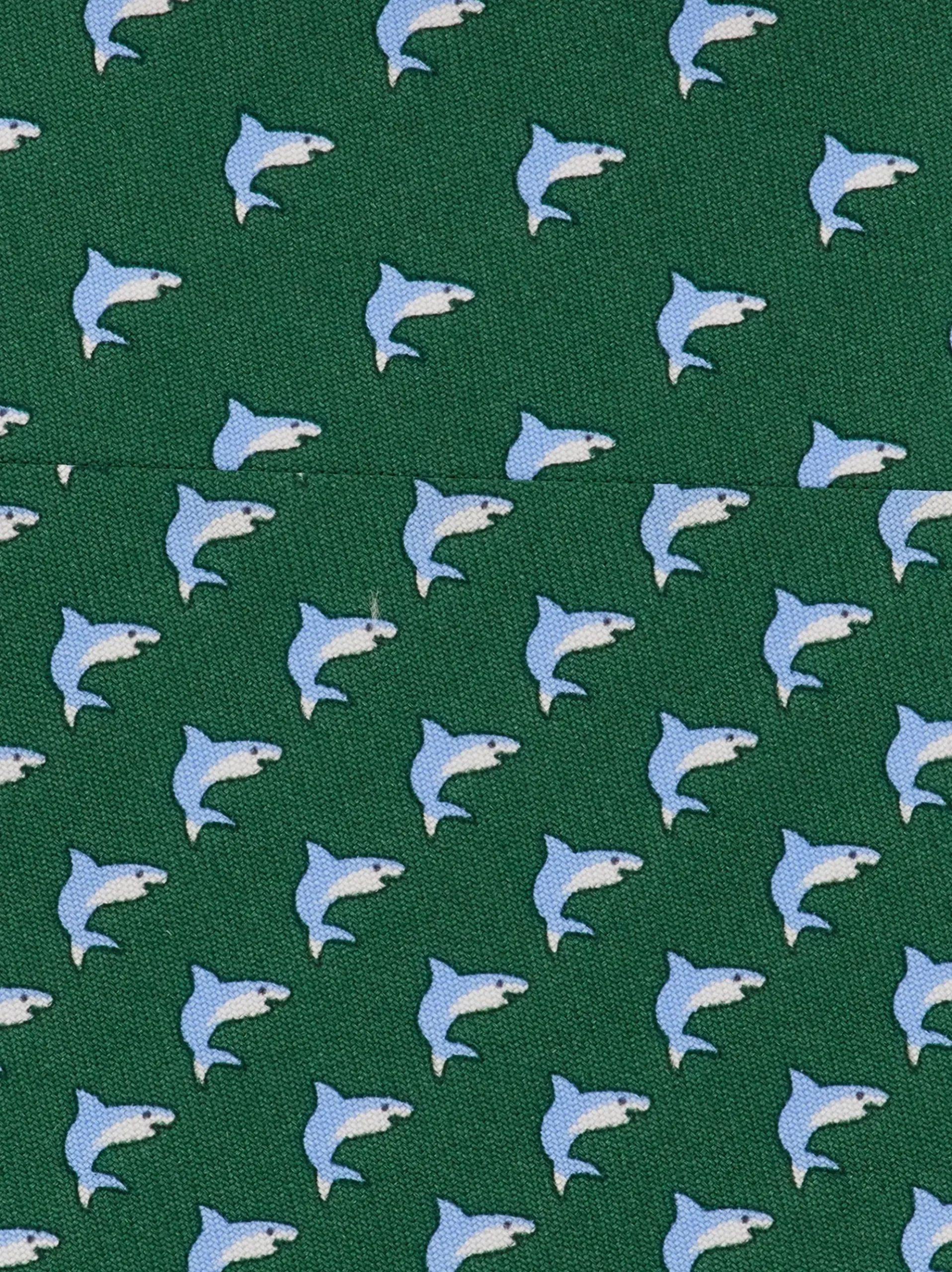Shark print silk tie - Men