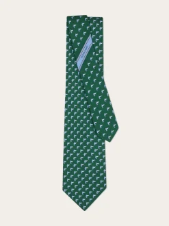 Shark print silk tie - Men