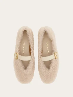 Shearling ballet flat - Women
