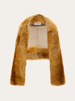 Shearling bolero coat - Women