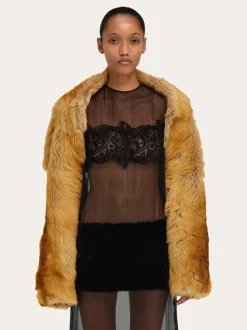 Shearling bolero coat - Women