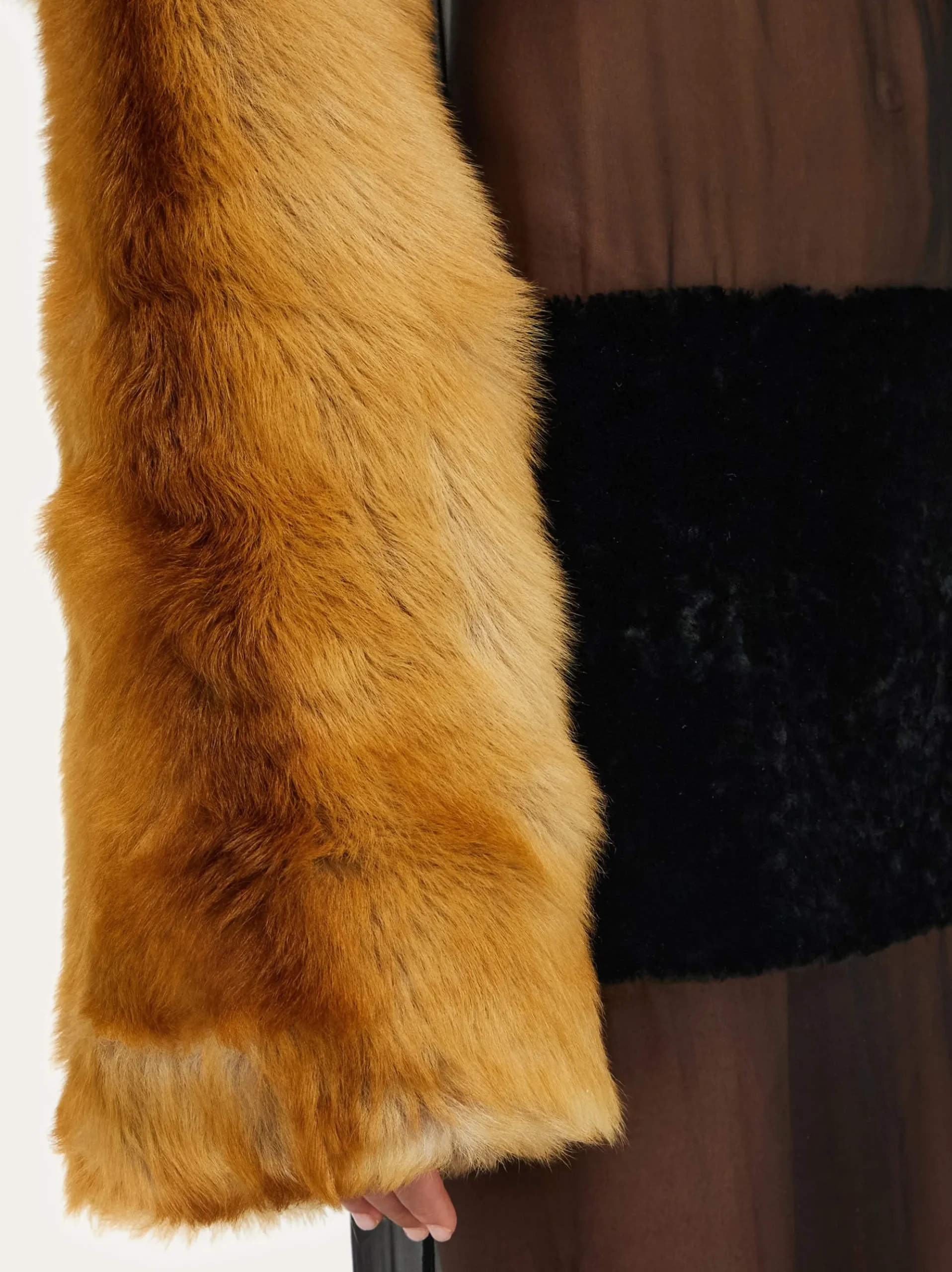 Shearling bolero coat - Women