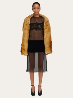 Shearling bolero coat - Women