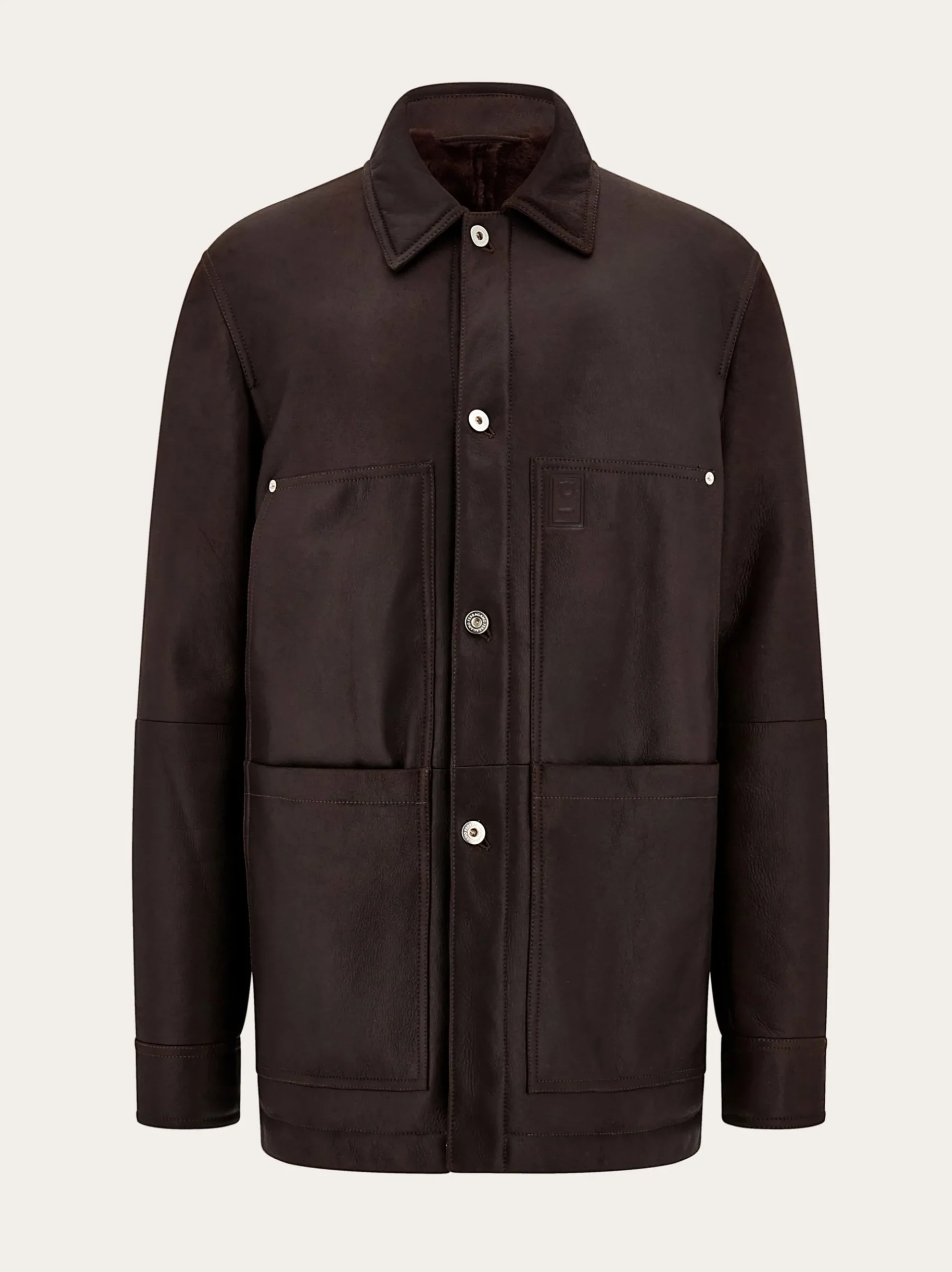Sheepskin leather blouson - Men