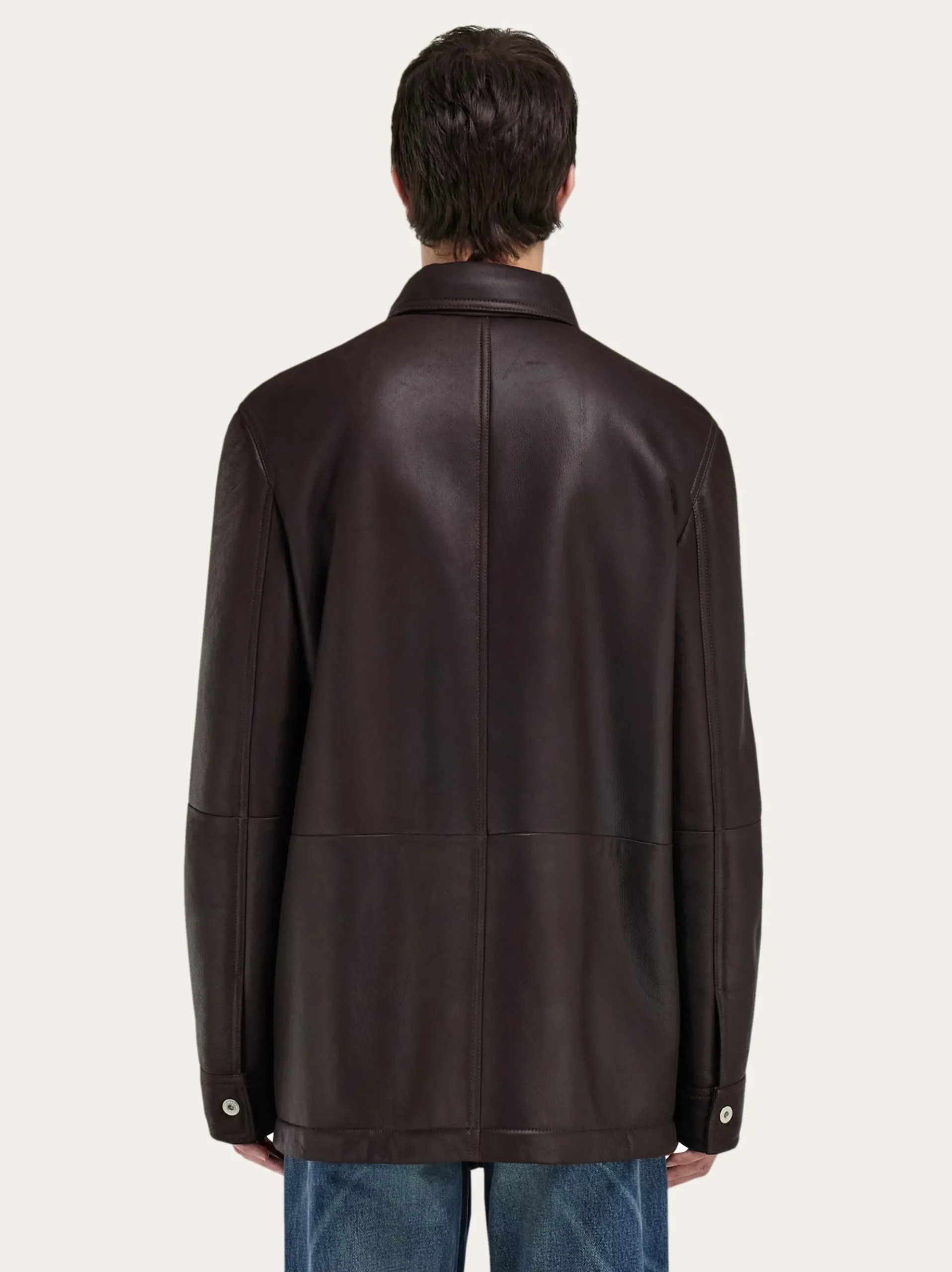 Sheepskin leather blouson - Men