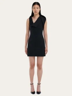 Short asymmetric dress - Women