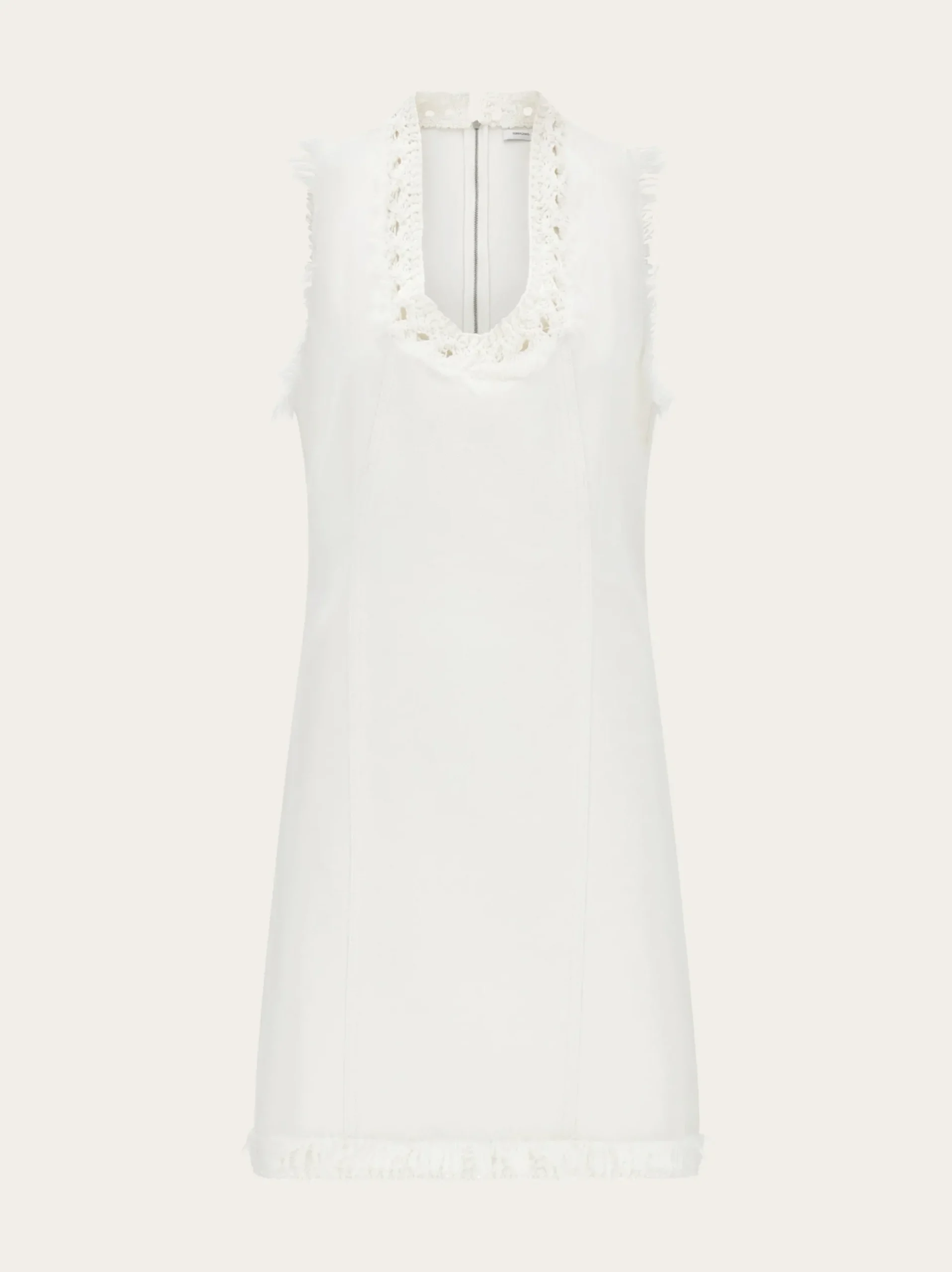 Short denim dress - Women