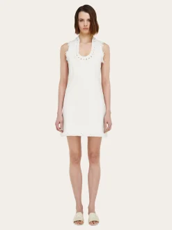 Short denim dress - Women