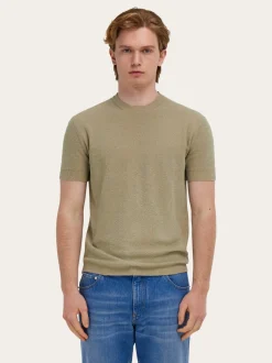 Short sleeve knitted top - Men