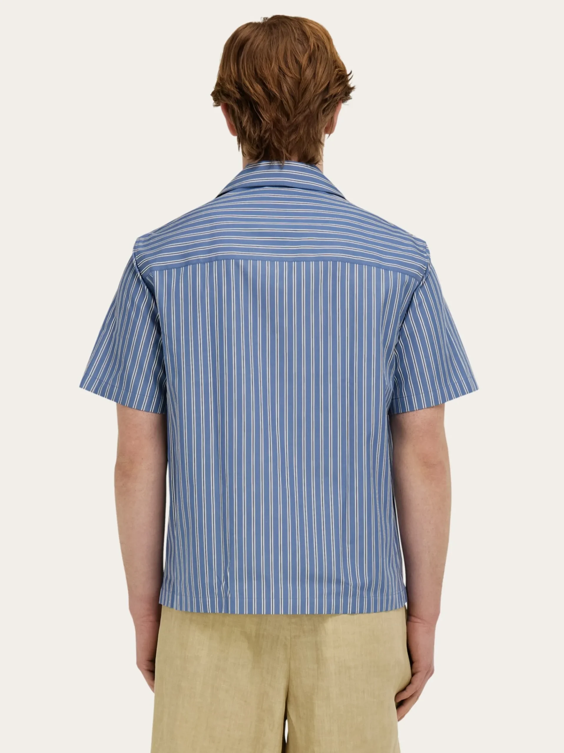 Short sleeve popline shirt - Men